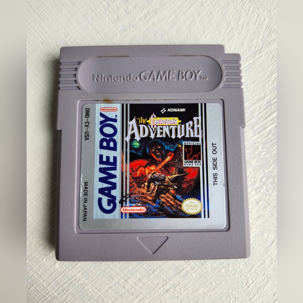 Vintage The Castlevania Adventure Gameboy Game. 90’s Gameboy Game Cartridge.